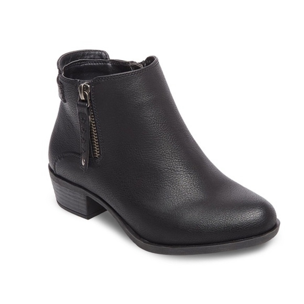 MADDEN GIRL Women’s Brown Tan Cognac Bronco Zip Up Ankle Booties Sz 8.5